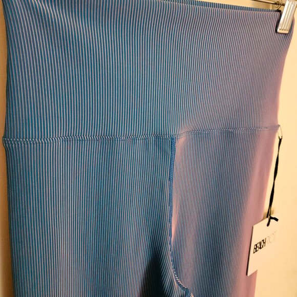 Beach Riot Taylor Legging Two Tone Rib Pink Blue (Size M) - Picture 5 of 10
